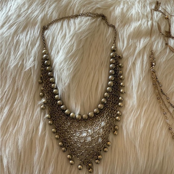 Chain net statement necklace - Picture 6 of 6